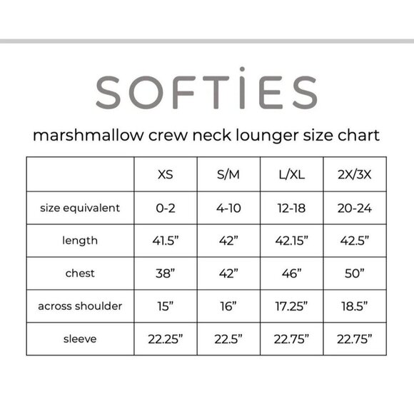 Softies Marshmallow Dress Womens S/M Blue Heathered Sweater Crew Neck Lounger - Picture 6 of 10